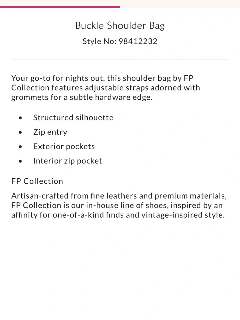 Free People Black Leather Shoulder Bag with Grommet Strap - Picture 2 of 7